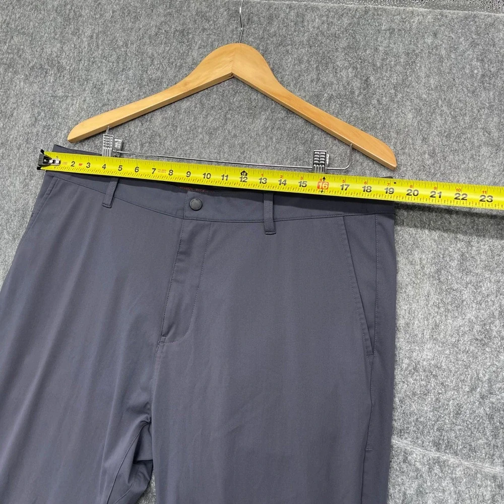 Rhone Pants Mens 38 Gray Tapered Fit Technical Stretch Performance Commuter
